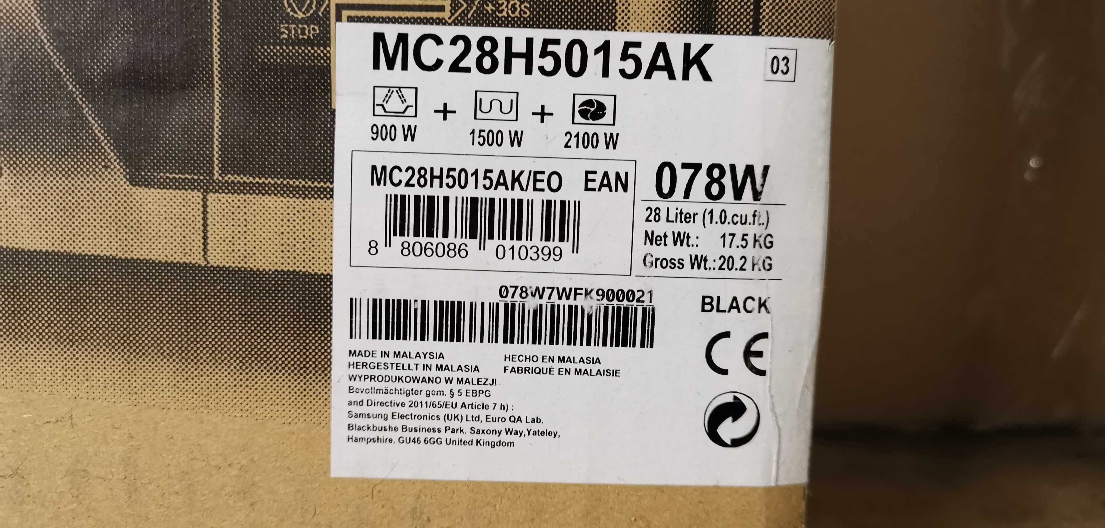 Kuchenka mikrofalowa Samsung MC28H5015AK