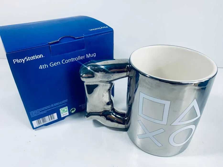 Kubek Srebrny Controller Mug Playstation Sony Gadżet Nowy Poznań