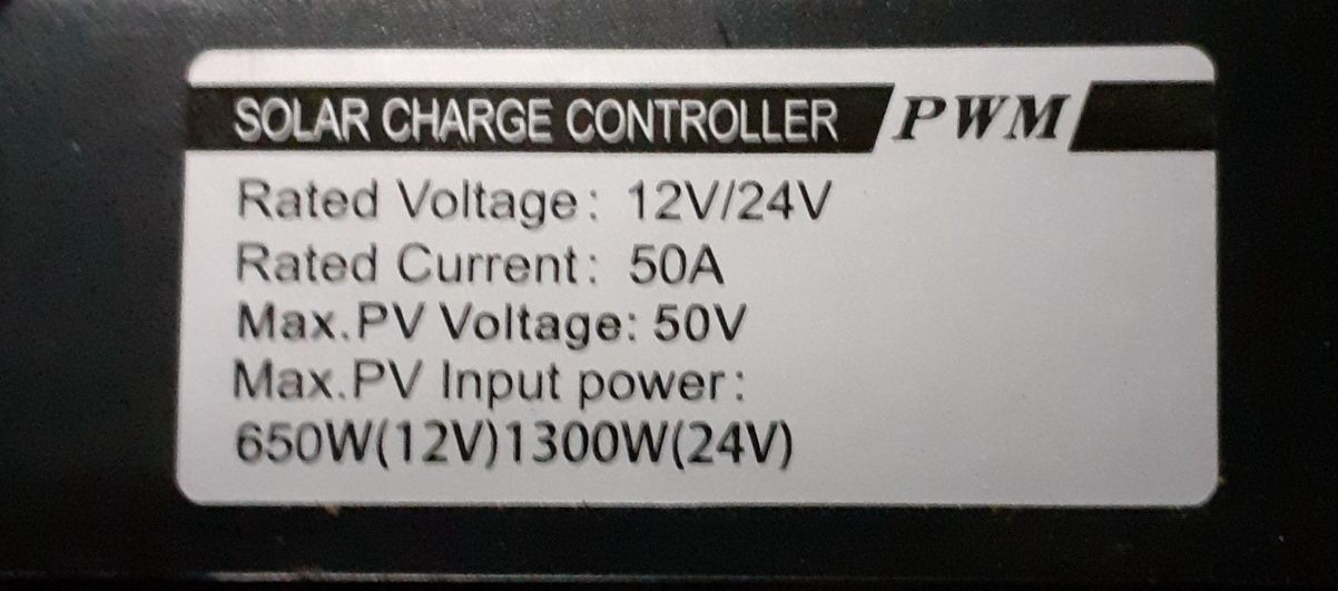 Controlador de carga solar PWM