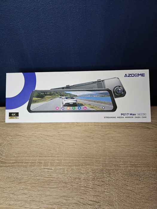 Lusterko samochodowe z kamerą, AZDOME PG17 Max. 4K/NOWE!