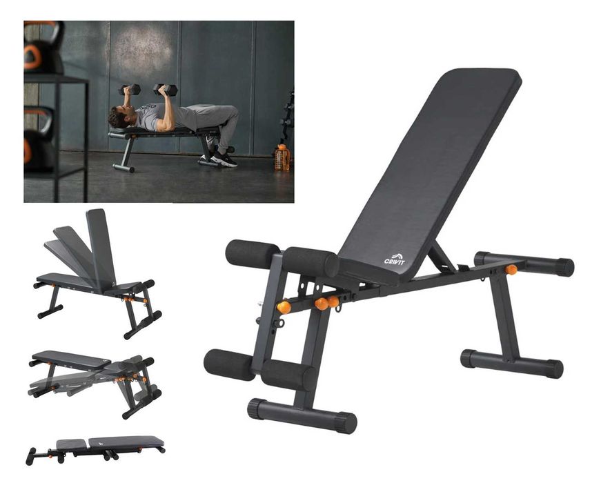 Ławka skośna ławeczka regulowana treningowa skos ujemny MOCNA 220kg