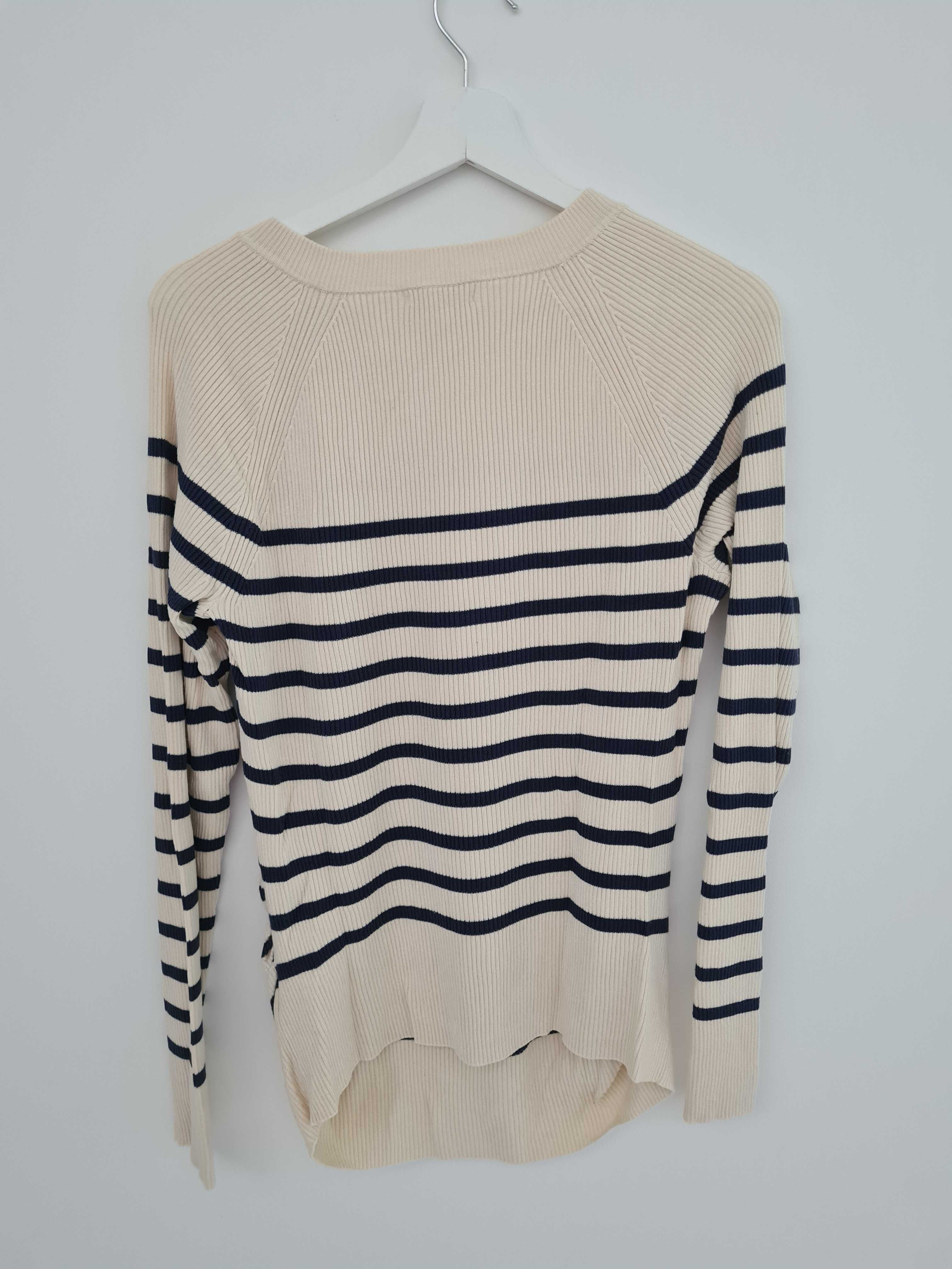 Sweter ciążowy marynistyczny H&M Mama XL