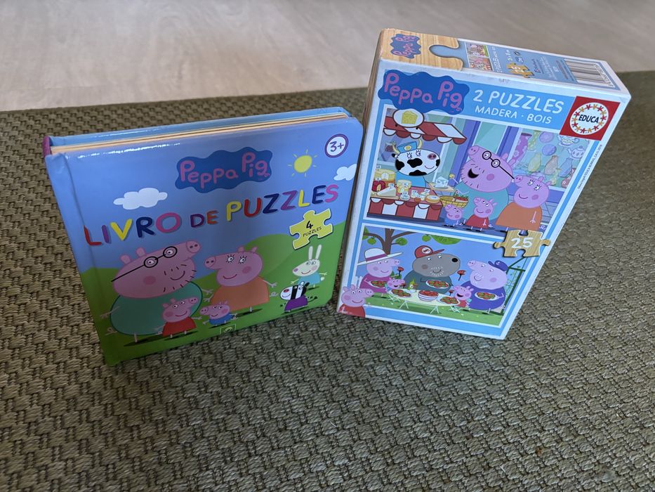 Puzles , livros e bonecos