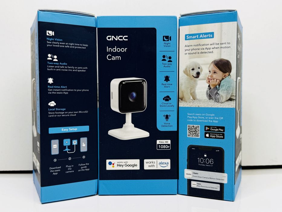 Нова GNCC GC2 Wi-Fi камера безпеки 2шт / камера відеоспостереження