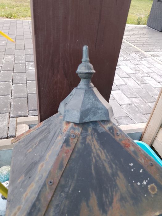 Duża Lampa zewnętrzna ogrodowa zabytkowa żyrandol  świetlik