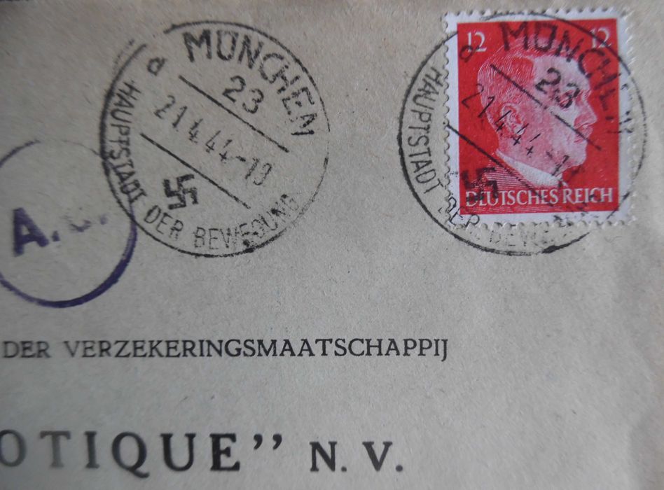 Selos Alemanha Nazi 1939/45-Fragmento Hitler c/ Suástica "Patriota"