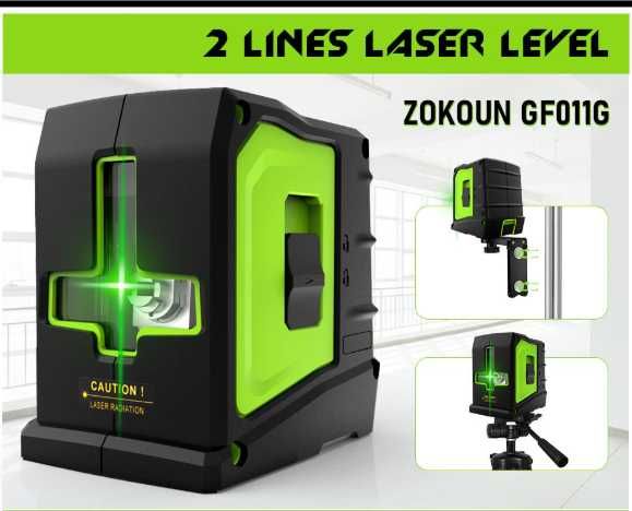 Лазерный уровень ZOKOUN GF011G/R із зеленим променем