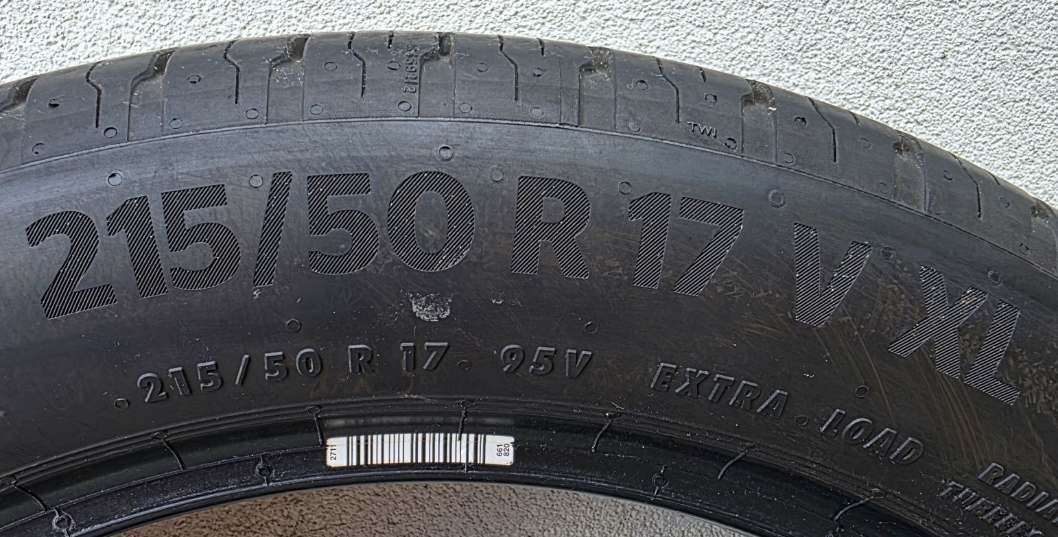 Continental EcoContact 6 215/50R17V XL produkcja 2025, pierwszy montaż