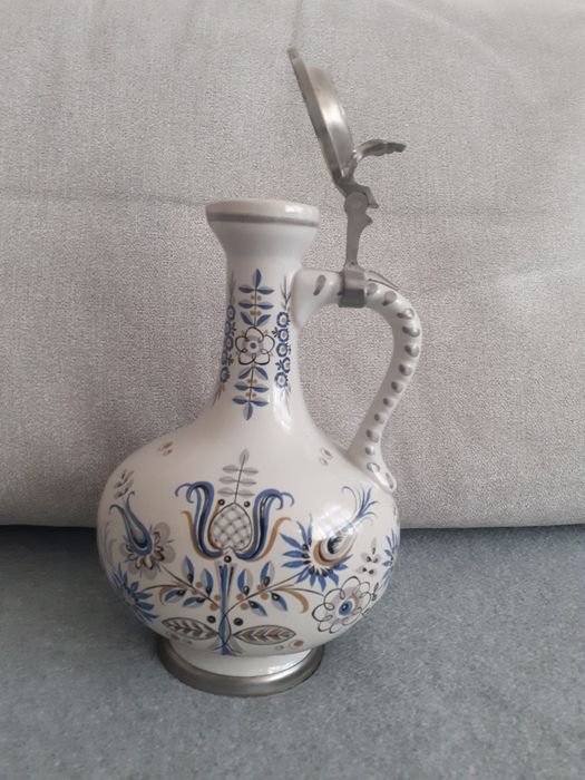 Butelka na wino z klapką cynową ULMER KERAMIK