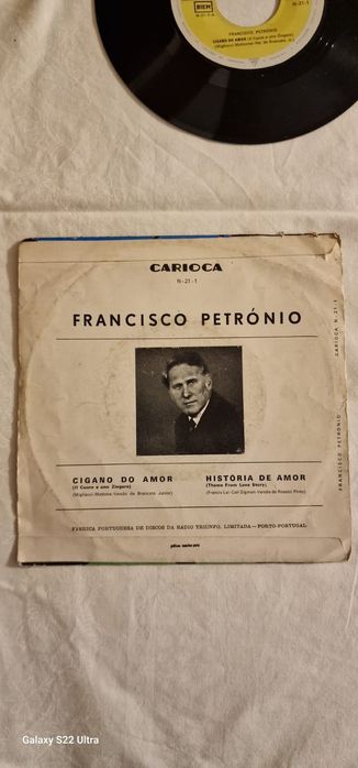 Disco Vinil | "Cigano do Amor / História do Amor", Francisco Petrónio