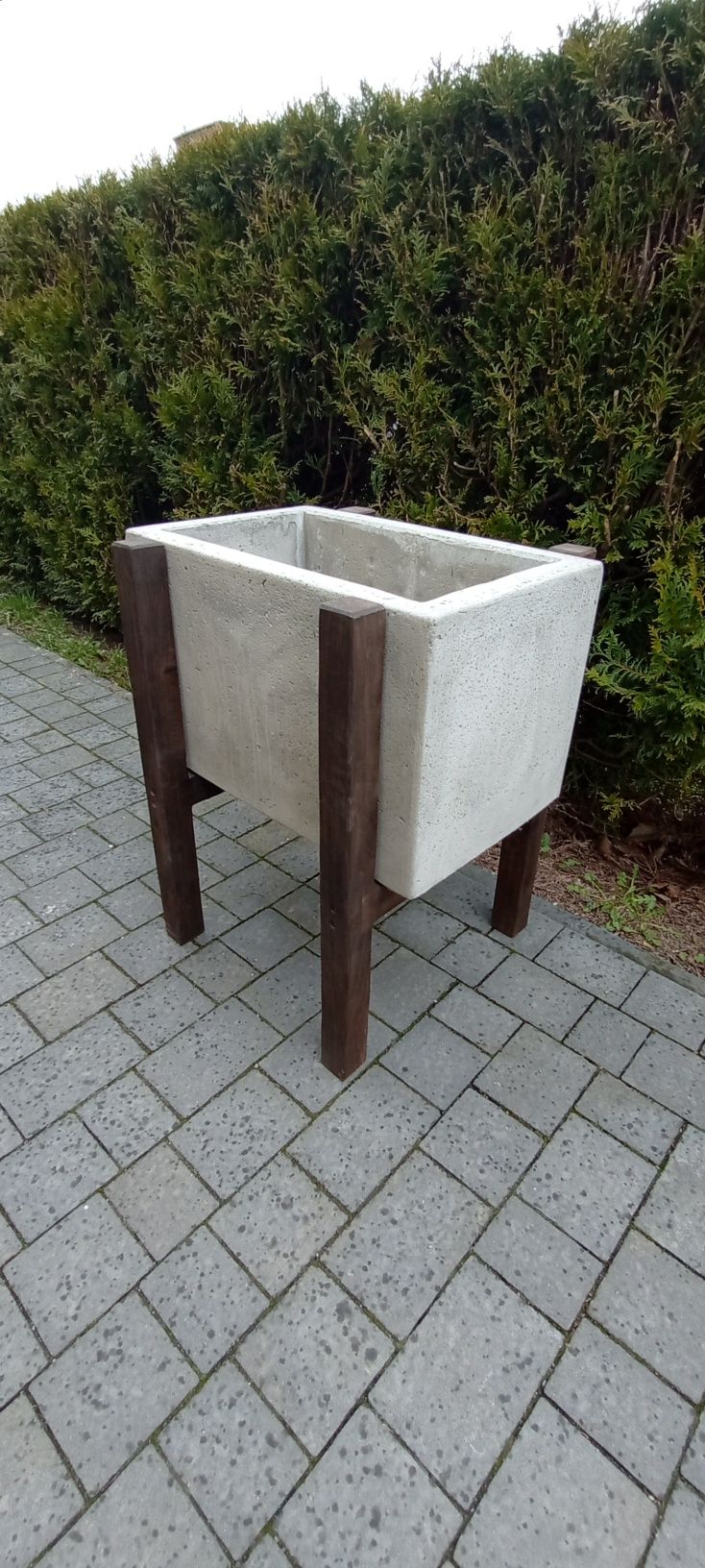 Donica betonowa tarasowa ogrodowa betonowa donica mrozoodp. 100x60x30