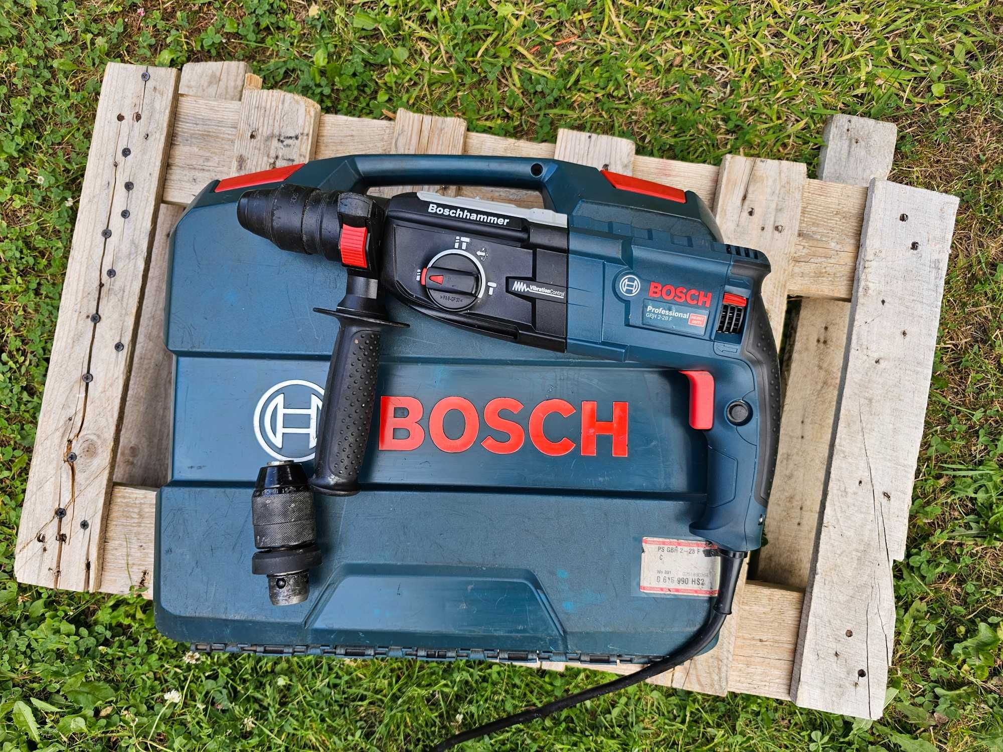 BOSCH GBH 2-28F młotowiertarka + główka + walizka