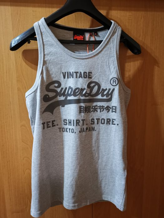 Bezrękawnik Superdry rozmiar M szary odblaskowy premium