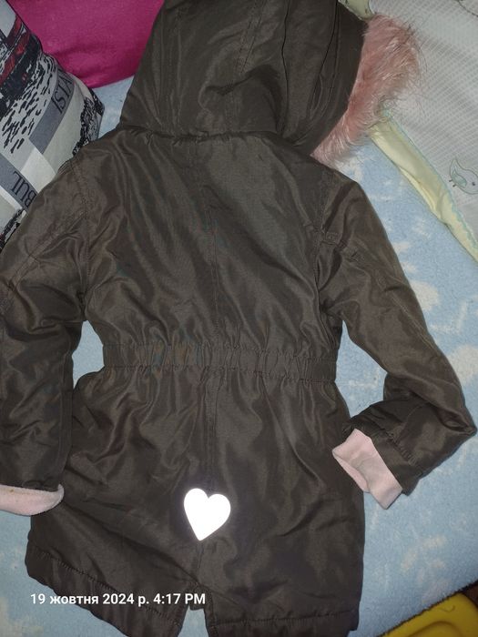 Модна парка для дівчинки 3-4 роки  осінь-зима