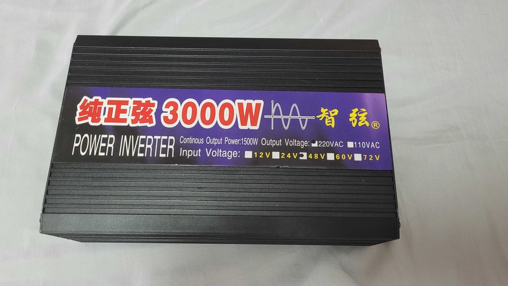 Інвертор напруги/перетворювач напруги 3000W 48v в 220V чистий сінусоїд