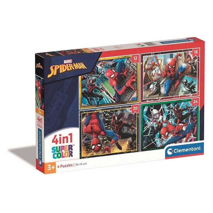 Puzzle Clementoni Spider-Man 4in1 4 puzzles 12+16+20+24 peças