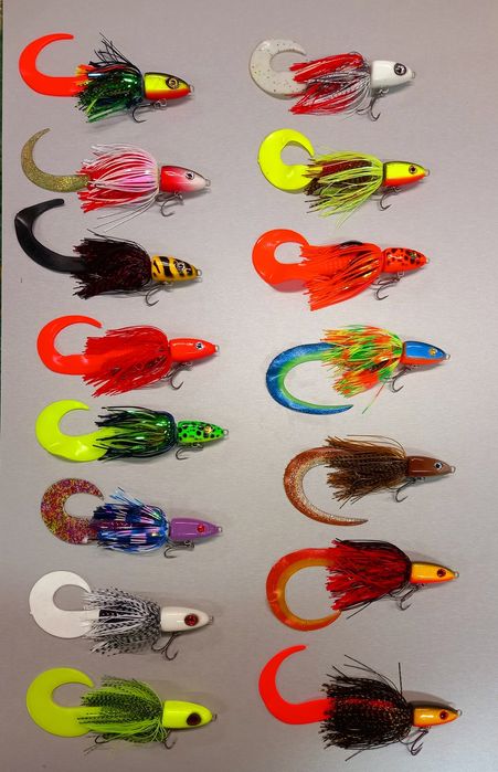 Ręcznie robione przynęty na szczupaka.