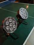 2 x LED par 7/10 RGBW