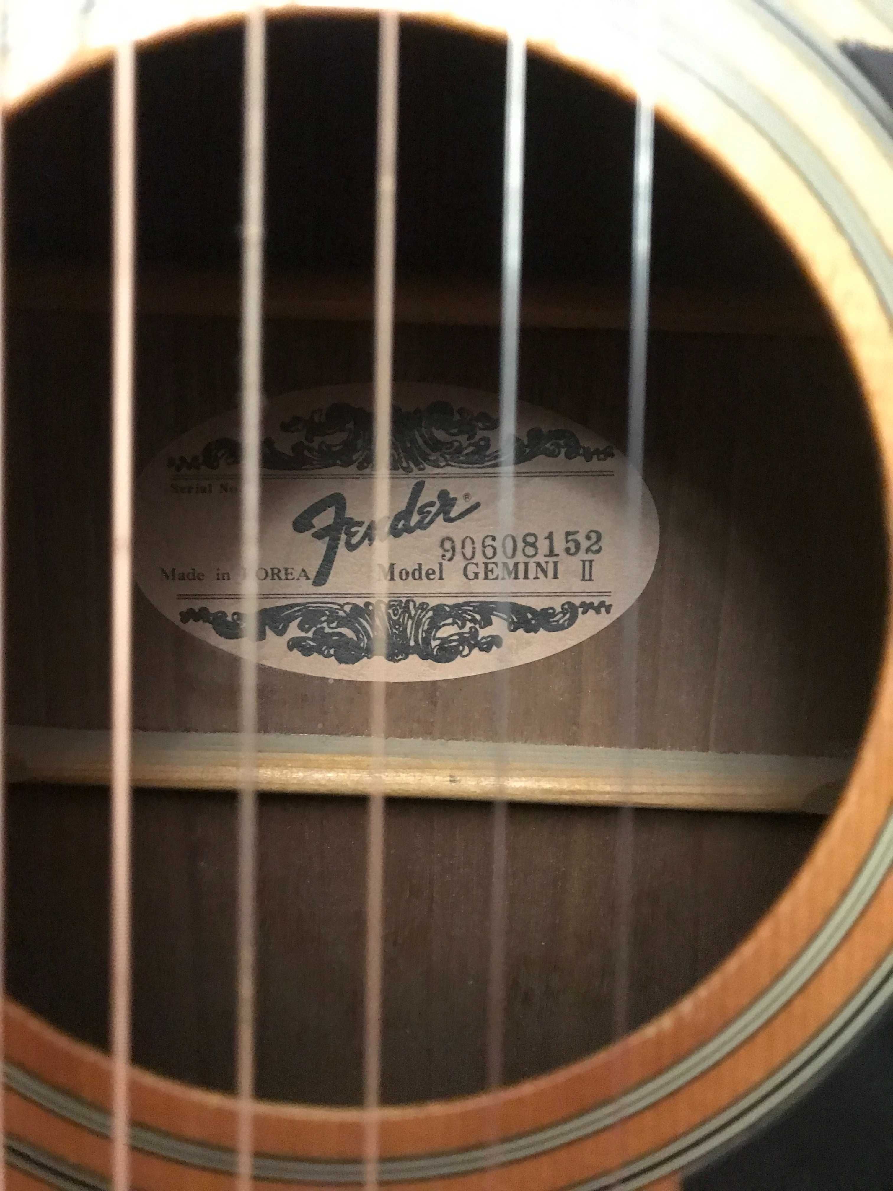 Fender  Gemini 2 раритетная акустическая гитара