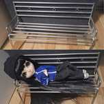 Ręcznie wykonana metalowa ławka dla lalek (Pullip, Barbie, BJD)