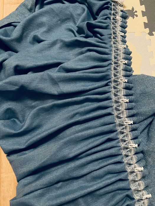 Dwie zasłony 120x260 granat