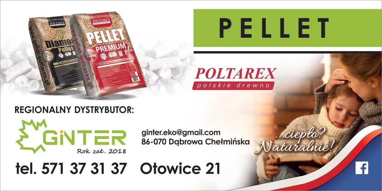 pellet drzewny Poltarex Premium,  paleta aż 1005 kg !!