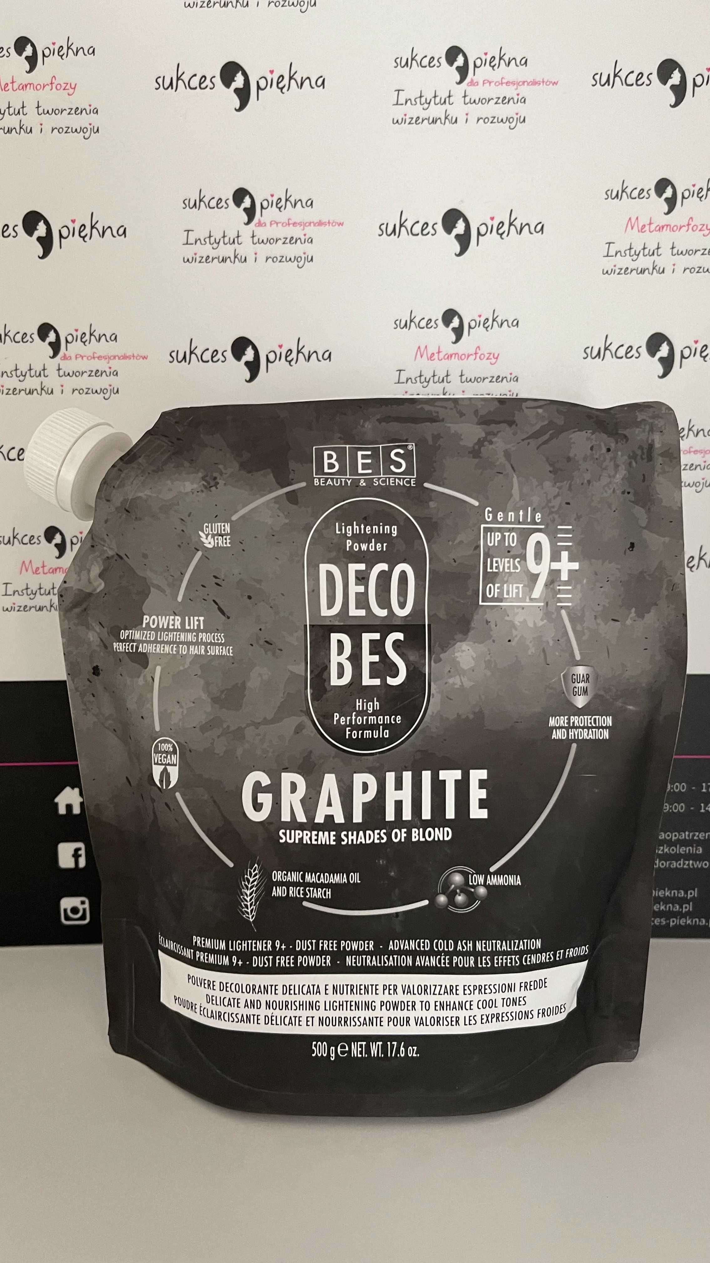 Proszek rozjaśniający BES DECOBES GRAPHITE 500g