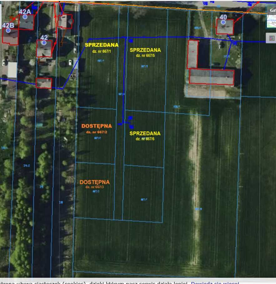 Działki pod zabudowę 1000 m² gm. Gorzkowice