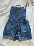 Ogrodniczki jeansowe stradivarius