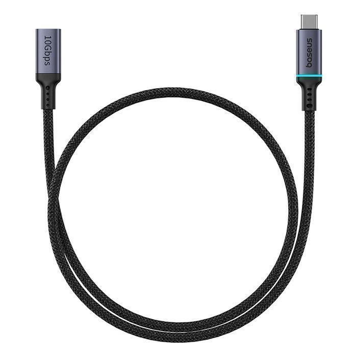 Kabel Przedłużający Baseus 10Gbps 0.5M USB-C Czarny