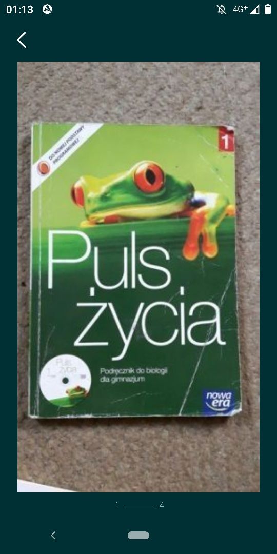 Puls życia Jefimow, podręcznik do biologii cz. I. Nowa era