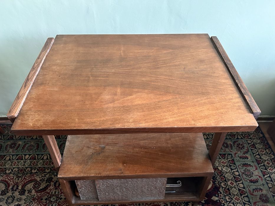 Stolik drewniany rtv prl