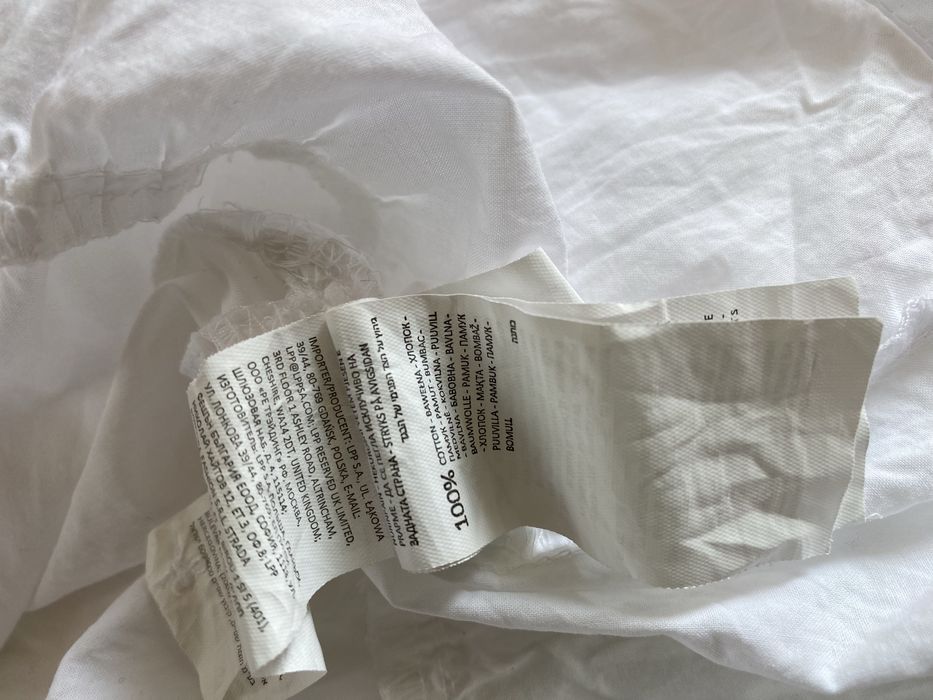 Koszula biała damska z długim rękawem sinsay L na guziki