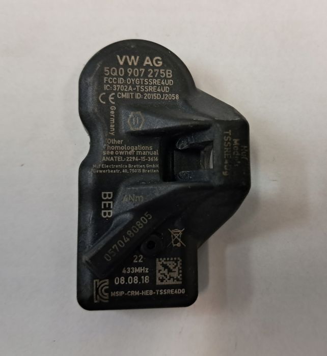 4x Czujnik ciśnienia TPMS VW Audi 5Q0907275B (C43)