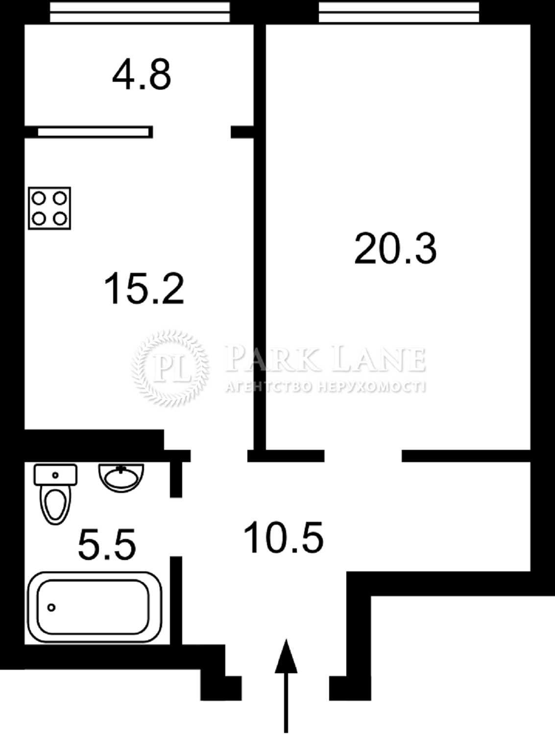 Видова 1к. квартира в ЖК Podil Plaza & Residence