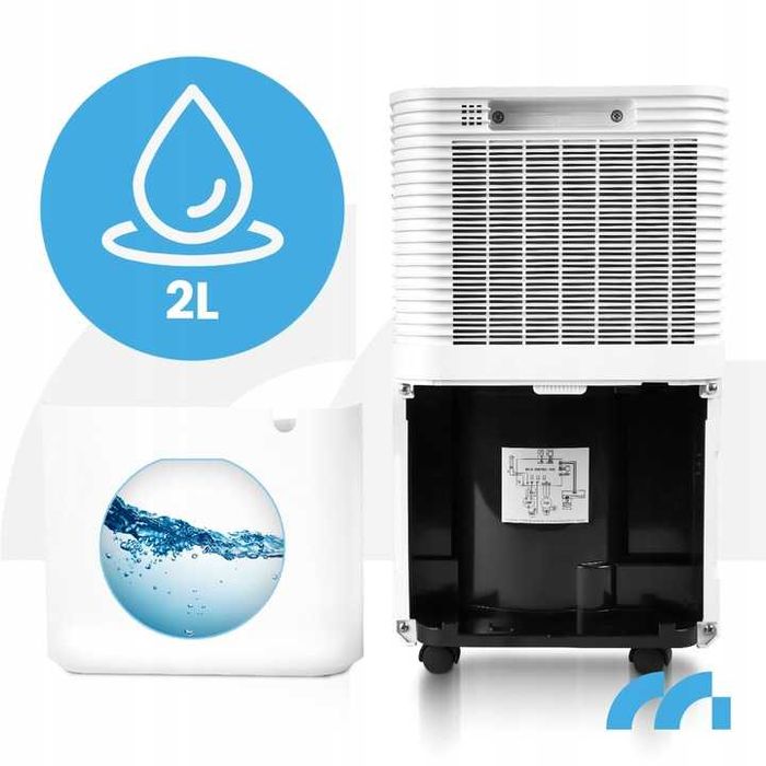 Nowy Osuszacz Powietrza Wilgoci Cichy Pochłaniacz WiFi Timer 12L/24H