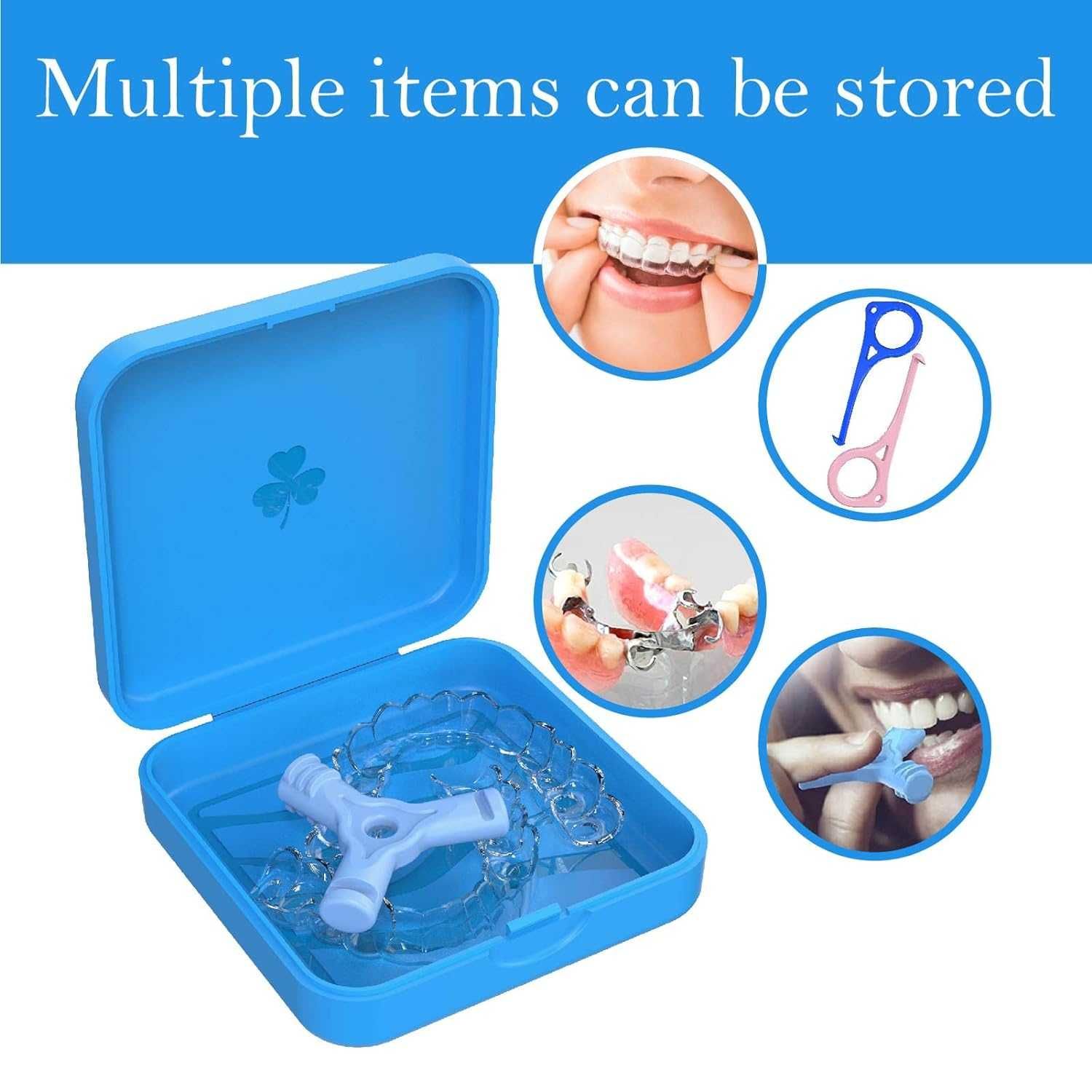 Plastikowe pudełko na akcesoria ortodontyczne 4szt.