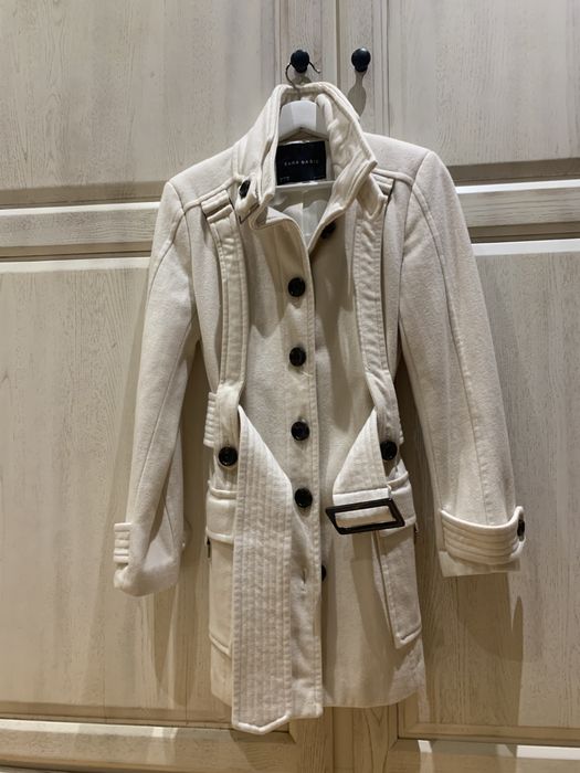 Sobretudo cor pérola Zara