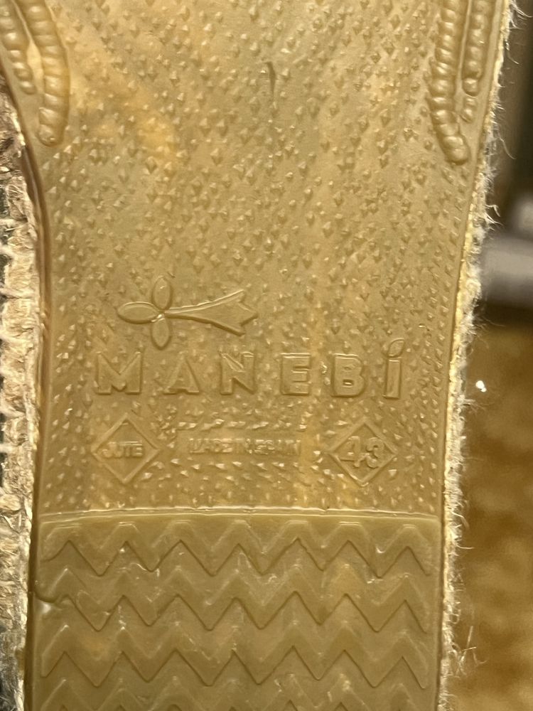 Еспадрилії Manebí Hamptons Olive — оригінал, нові