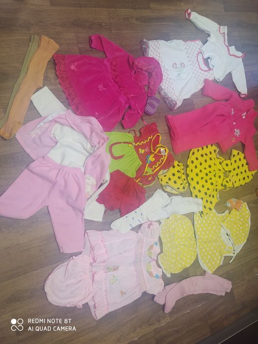 Пакет одяг дівчинка від народження + костюм до 1 року