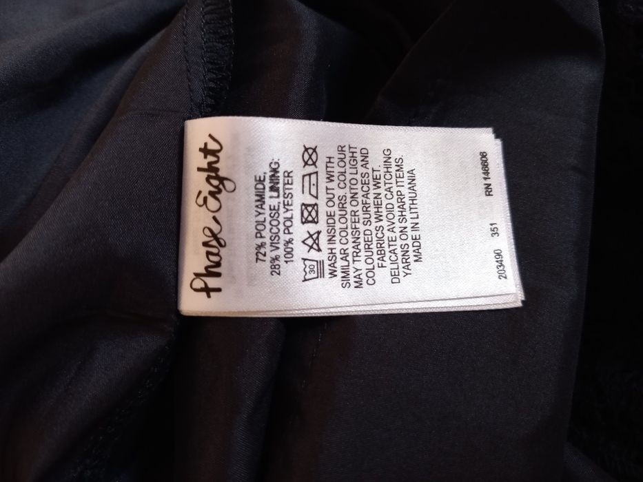 granatowa koronkowa midi sukienka roz.42