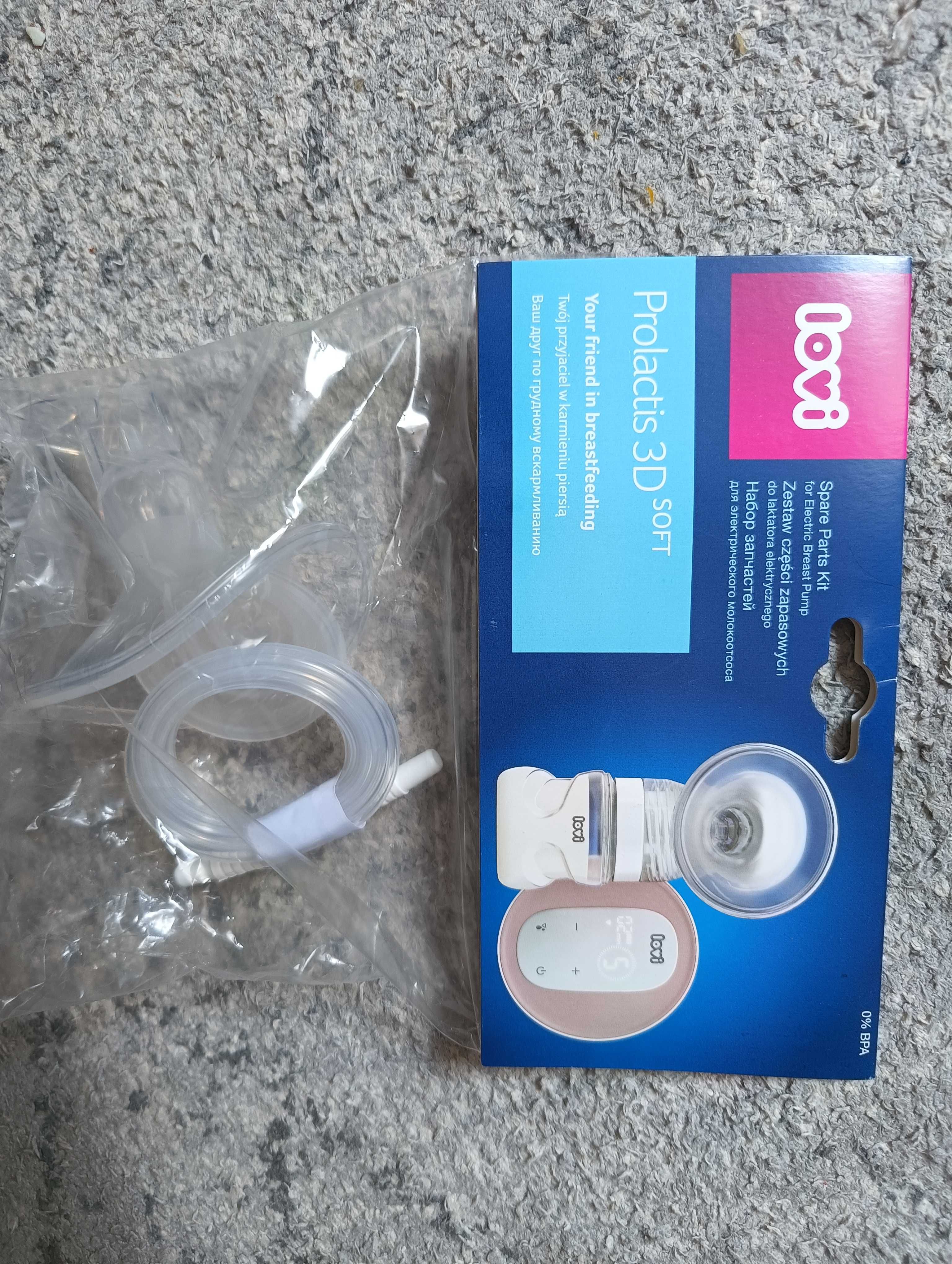 Laktator Lovi Prolactis 3D soft plus nowy zestaw części zapasowych!