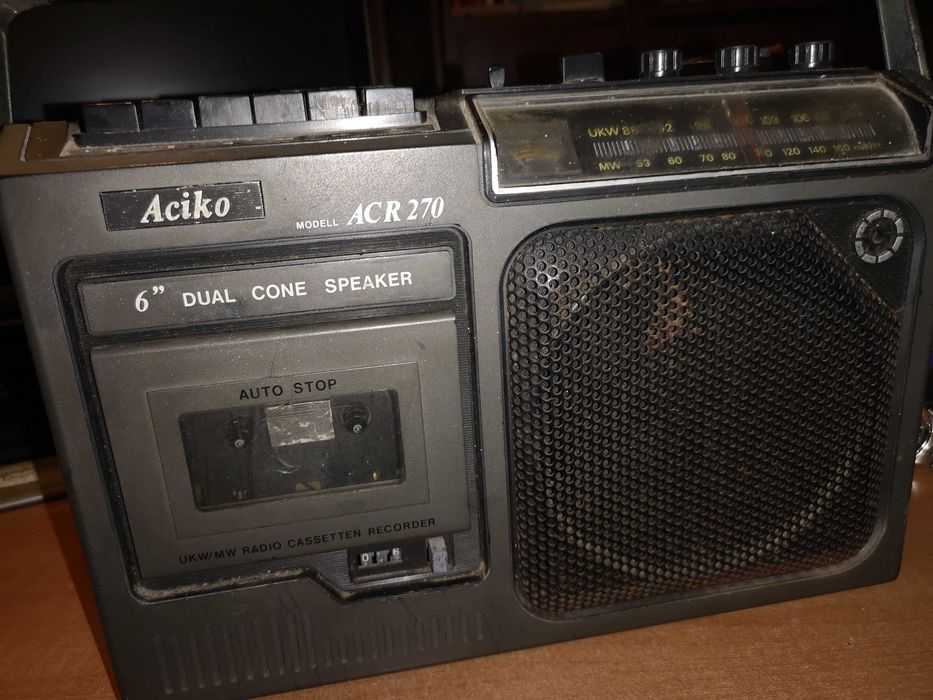 Rádio cassete vintage