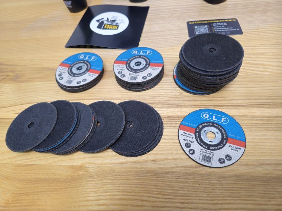 Комплект 10шт Диски 76мм Отрезные по металлу Для мини болгарки ушм
