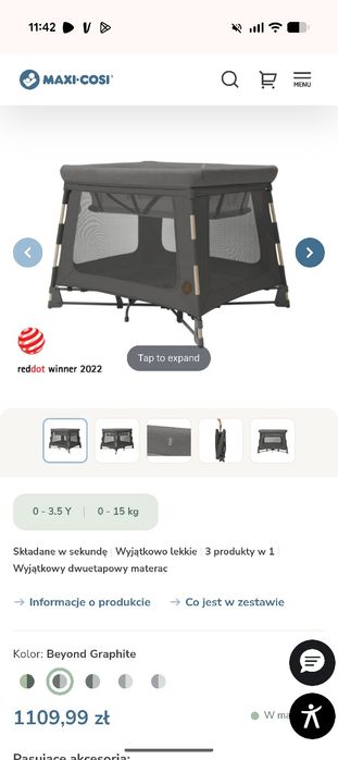 maxi cosi Swift 3w1, łóżeczko dla niemowląt, łóżeczko podróżne, kojec