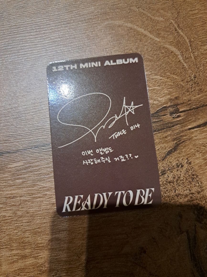 Twice Ready to Be photocard Mina