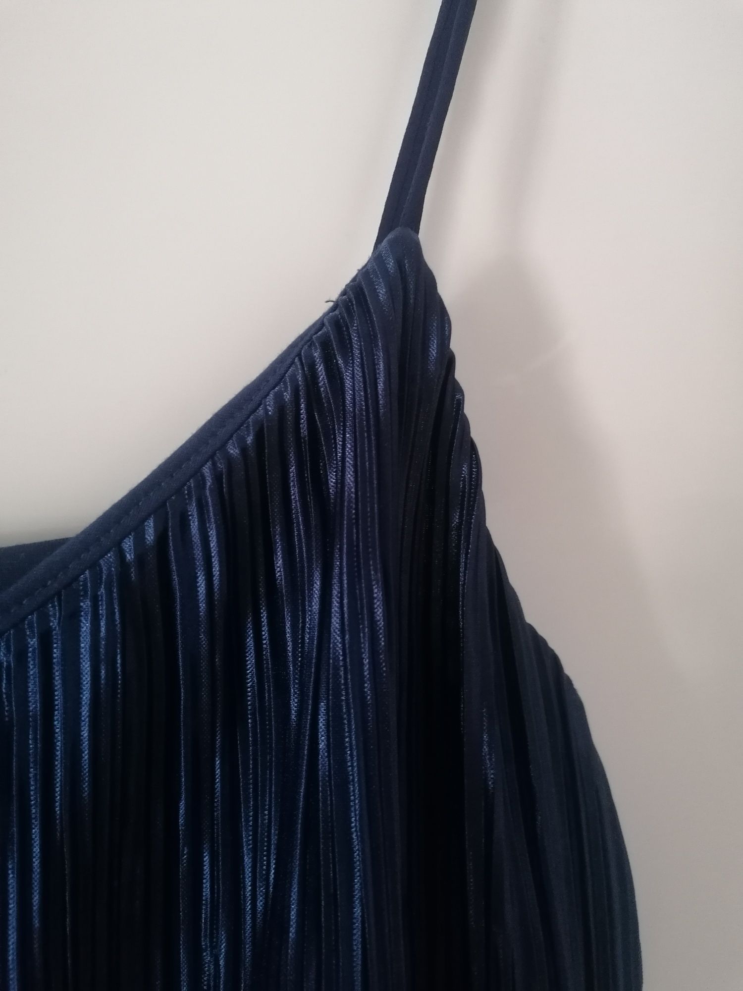 Granatowa bluzka na ramiączkach H&M 40 stan idealny elegancka