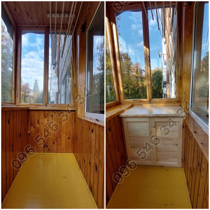 Вікна Балкони НА ЗАМОВЛЕННЯ Шафи Тумбочки Відкидні столики на балкон