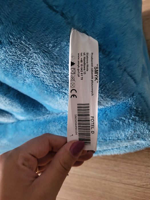 Fotel rozkładany dla chłopca, tron z koroną