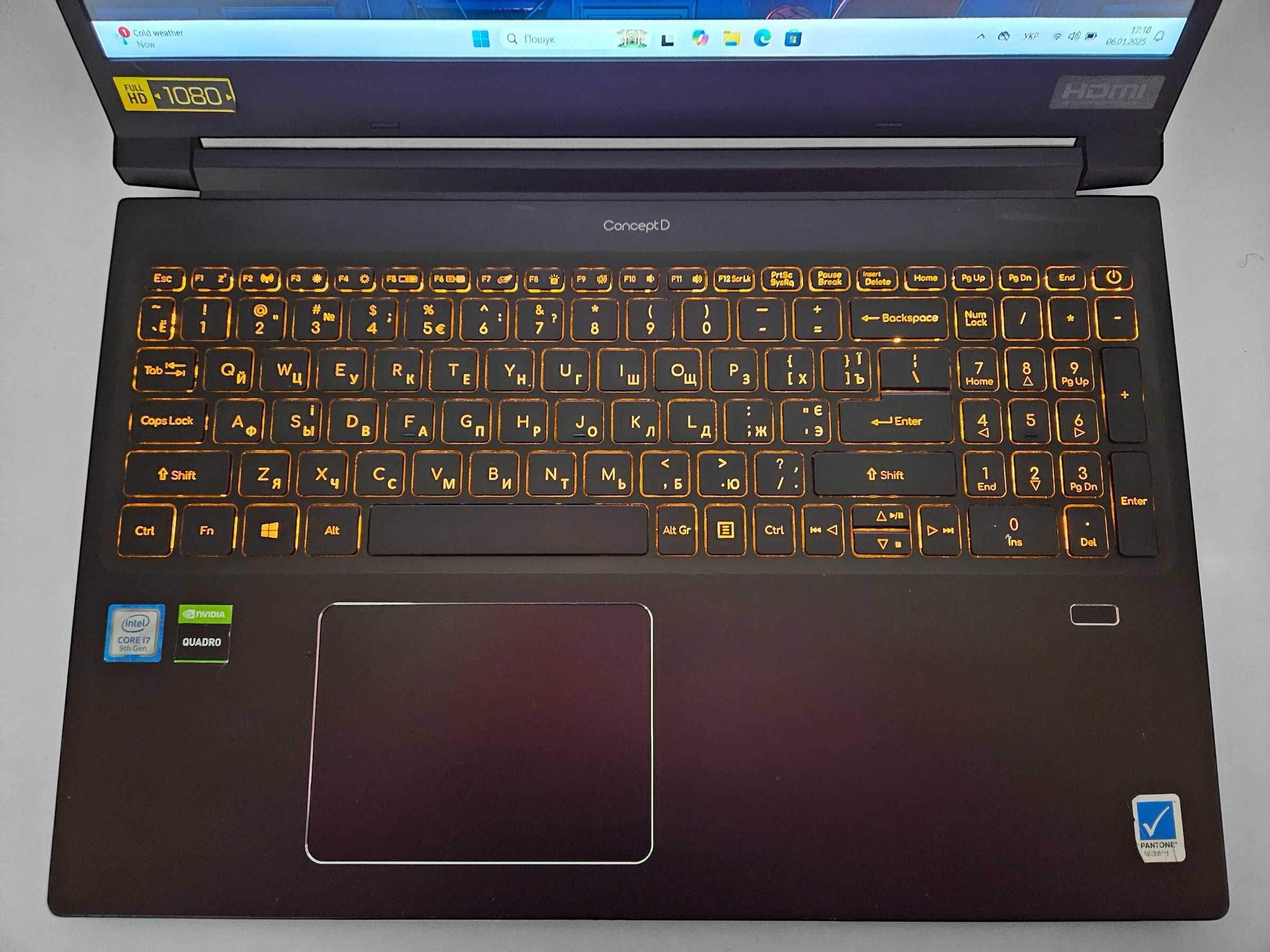Ноутбук Acer ConceptD 3 Pro i7-9750H|Quadro T1000|16GB|512Gb
